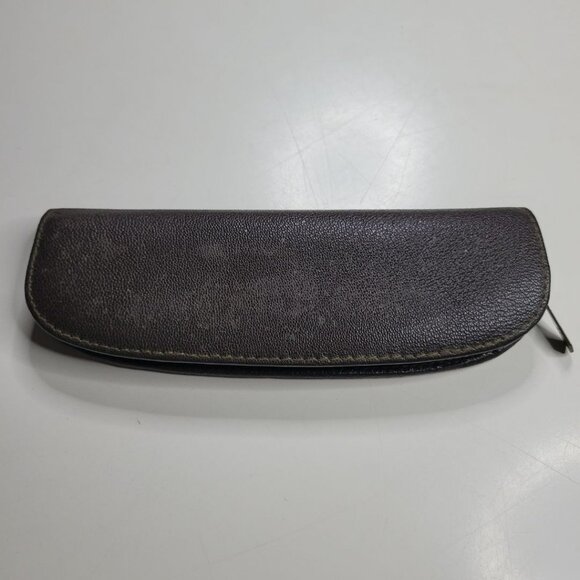 Pelikan‎ Fountain Pen Tortoise Brown Stripe Case Mechanical Pencil Zip Vintage - Picture 14 of 16